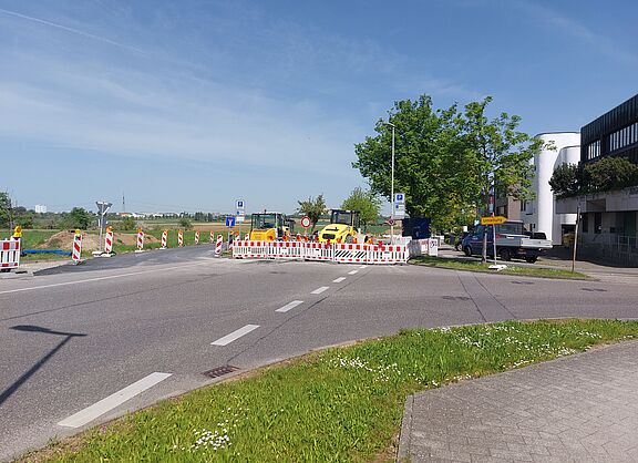 Baustelle Friedrich-List-Straße am 30. April 2024