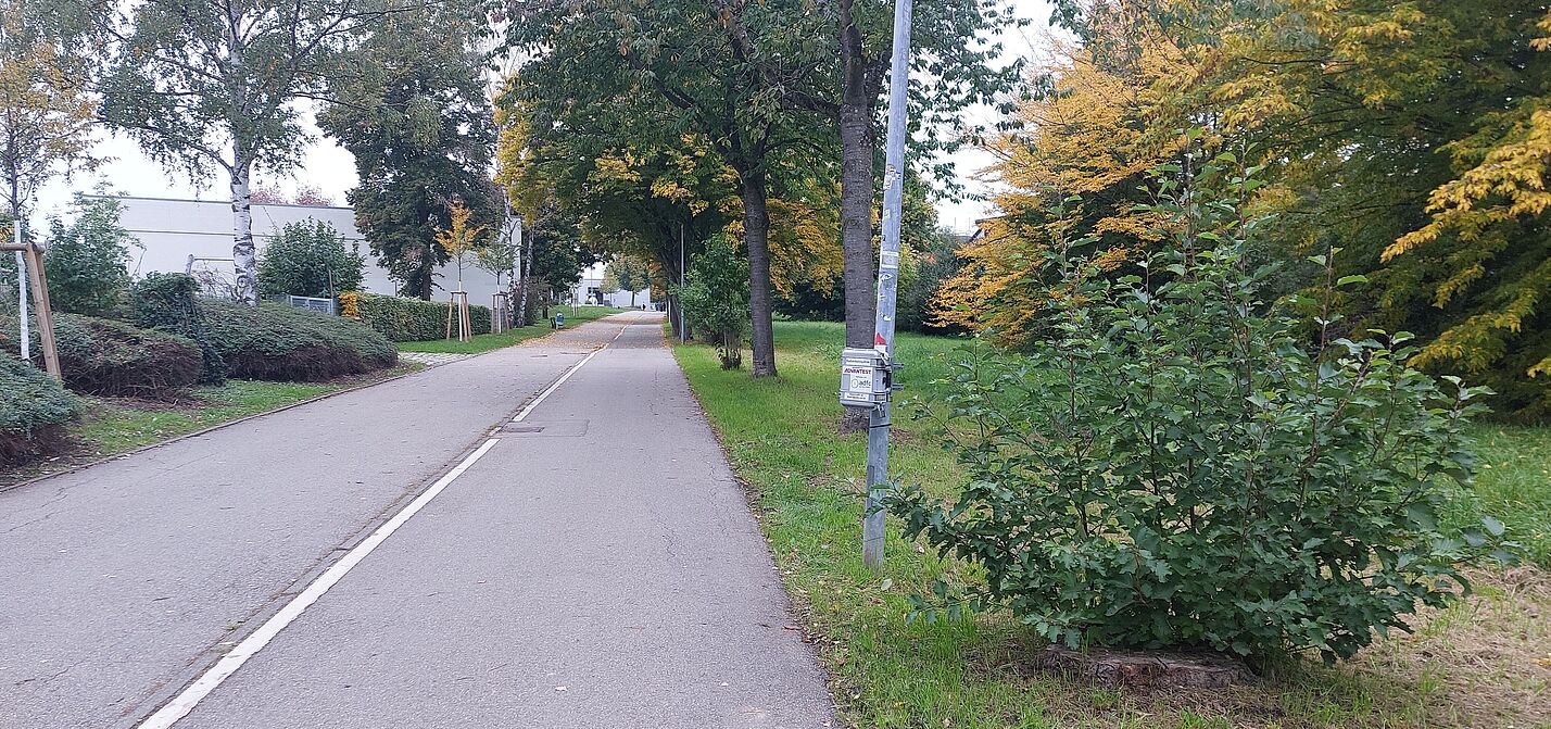 Radverkehrszähler am Hainbuchenweg in Echterdingen