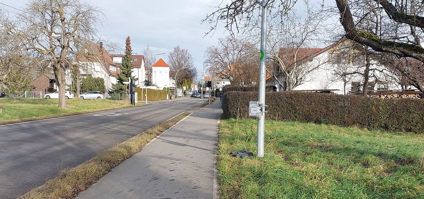 Radverkehrszähler in Echterdingen an der Bonländer Straße