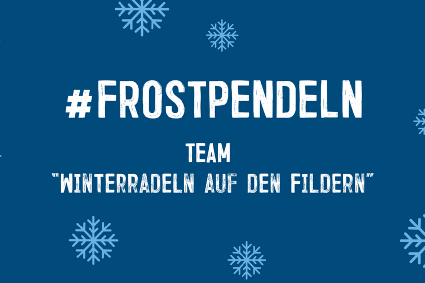 Frostpendeln Banner: #Frostpendeln Team "Winterradeln auf den Fildern"