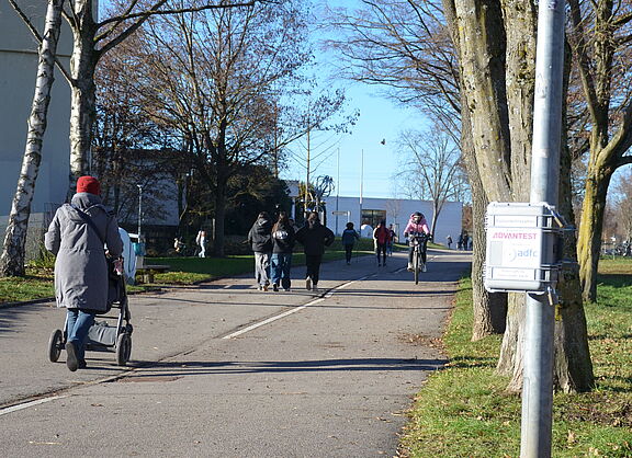 Radverkehrszähler im Einsatz
