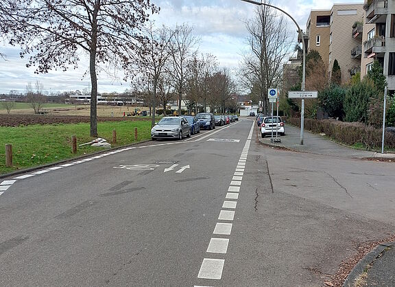 Testfahrradstraße Goldäckerstraße
